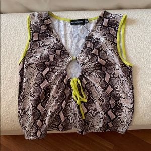Snake Crop Top